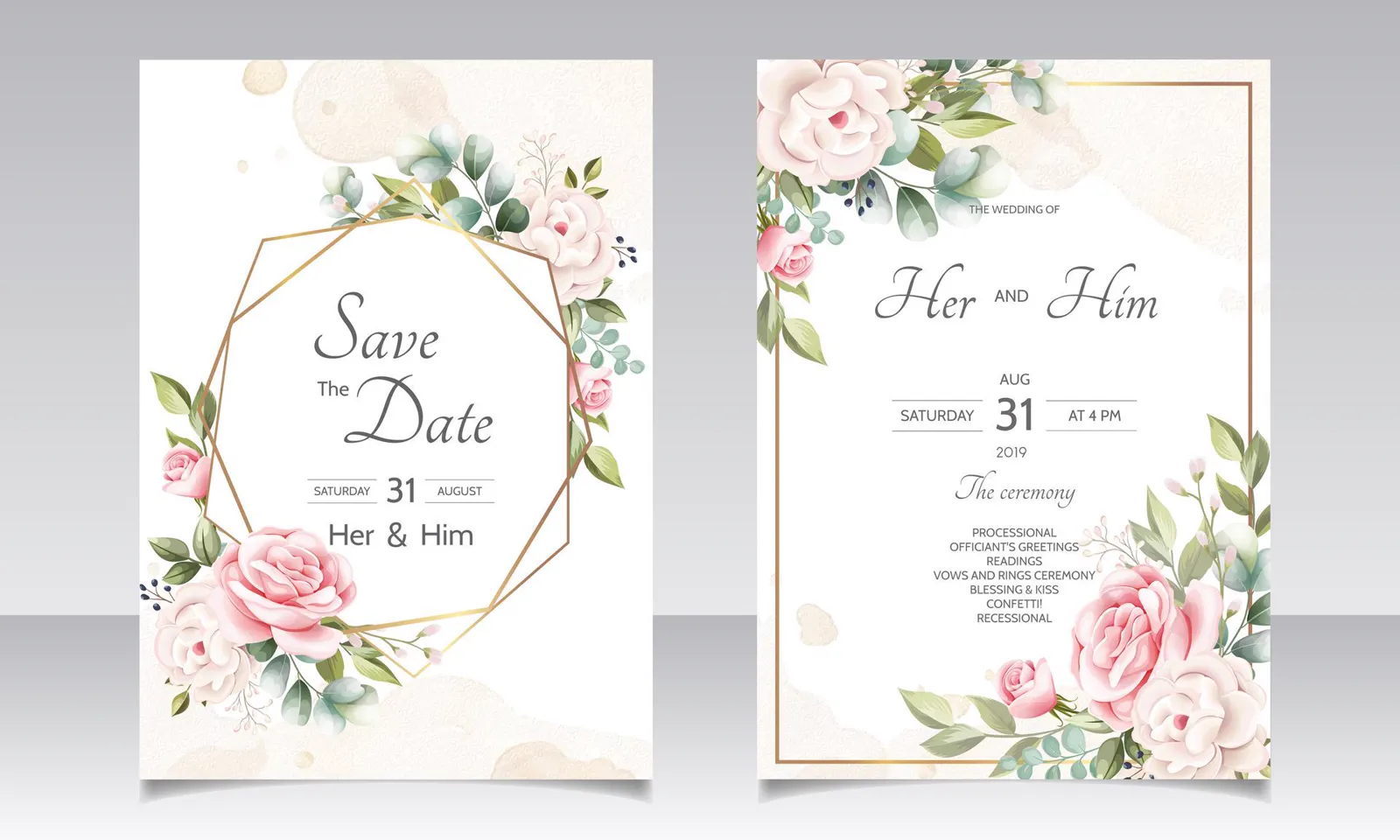 Cartes save the date imprimées